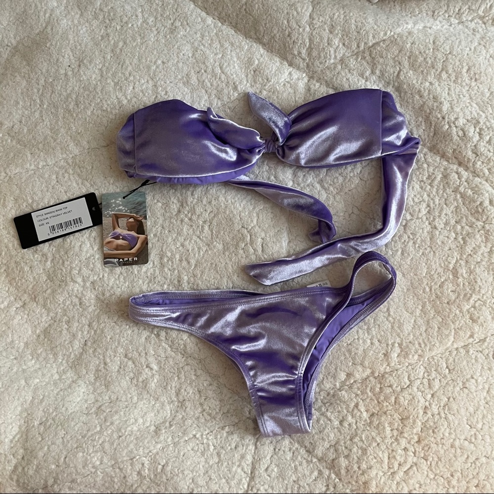 PAPER LONDON VELVET BIKINI